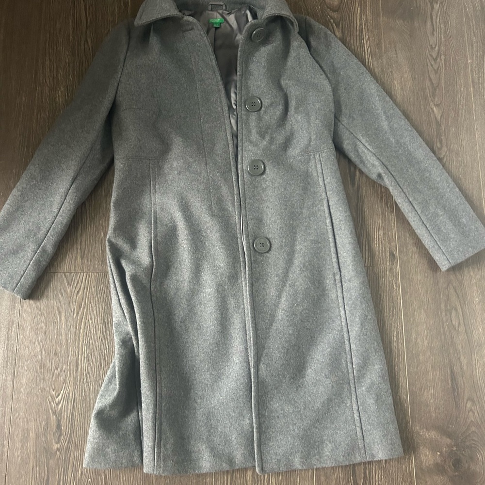 United Colors Of Benetton Gray (Pea) Coat